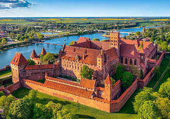 View of The Malbork Castle, Poland, puslespil med 500 brikker (B-54039)