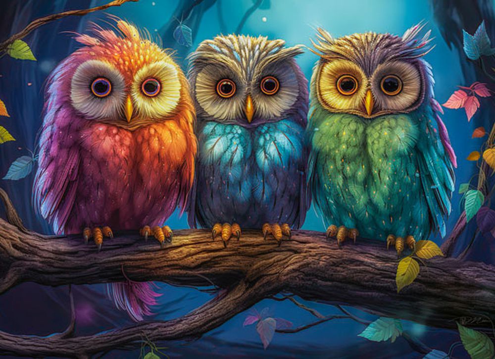 Three Little Owls, 300-bitarspussel (B-030545)
