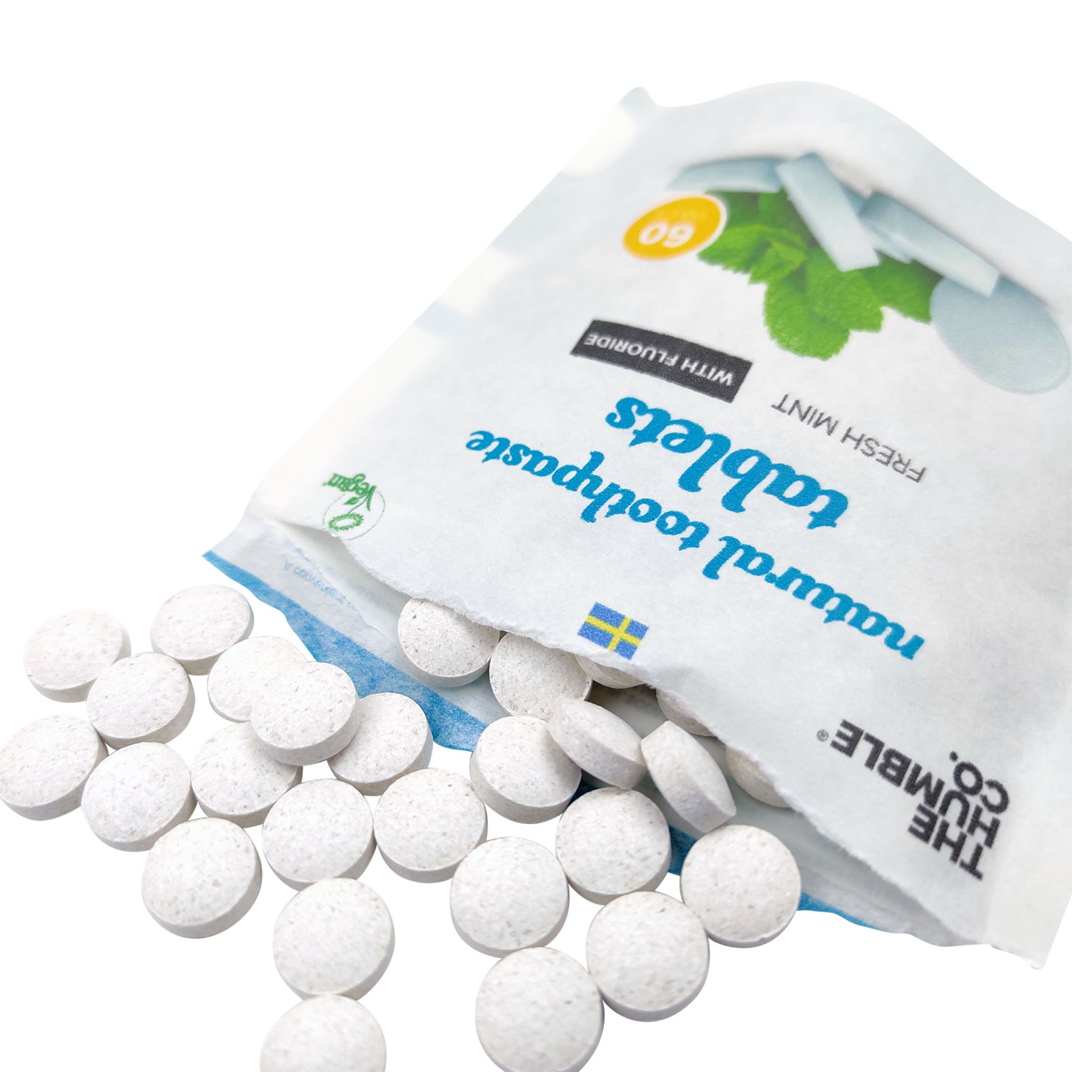 The Humble Co.  Toothpaste Tablets Mint Flourless 60pcs