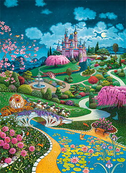 Cinderella's Castle, puslespil med 100 brikker (B-111282)