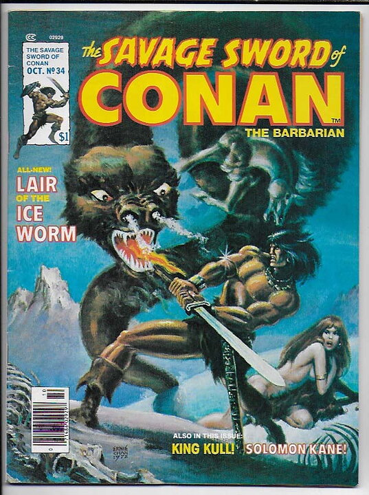 Savage Sword of Conan # 34 VF+