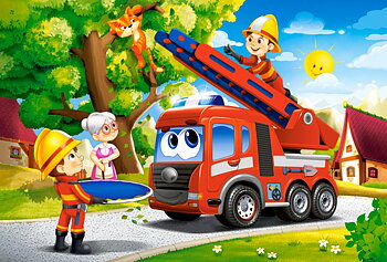 Firefighters to the Rescue, 40-bitarspussel Maxi (B-040407)