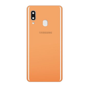 Samsung Galaxy A40 Baksida med tejp - Korall