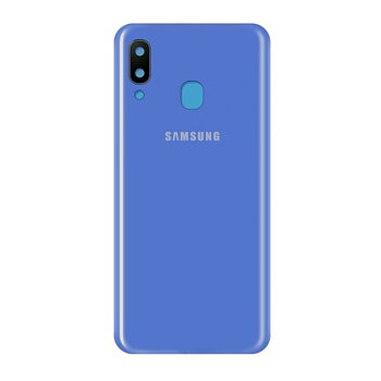 Samsung Galaxy A40 Baksida med tejp  - Blå