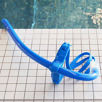 Olander Training Snorkel, blå - frontsnorkel för juniorer och elitsimmare