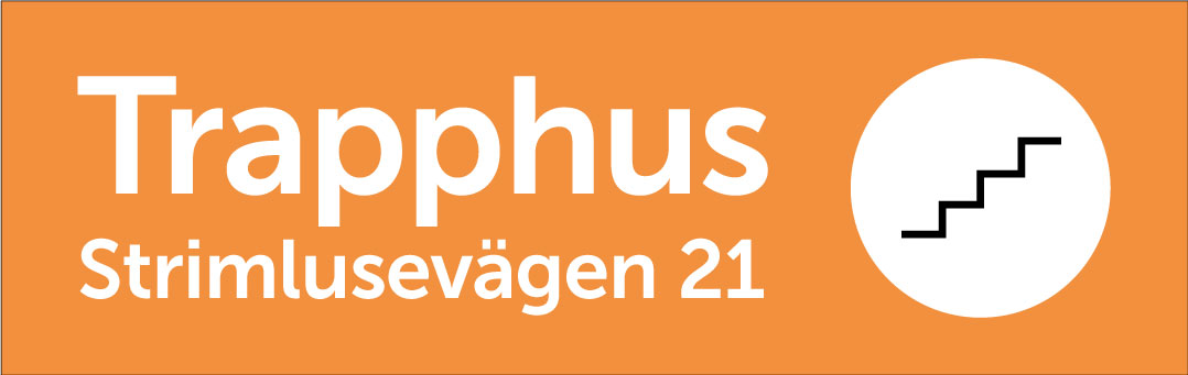 Trapphus med adressrad