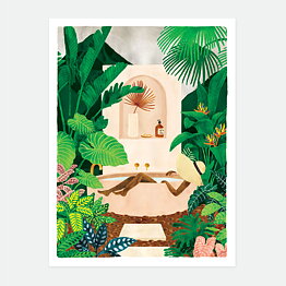 Exotic Bath Tub artprint