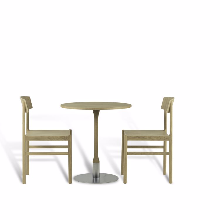 Cafébord runt ROD vitpigmenterad ek Mavis - 3