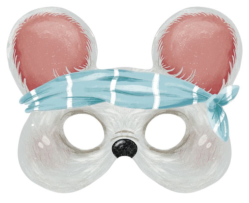 Masker (og skattejagt), Kat og mus, sæt med 5 stk. - 3