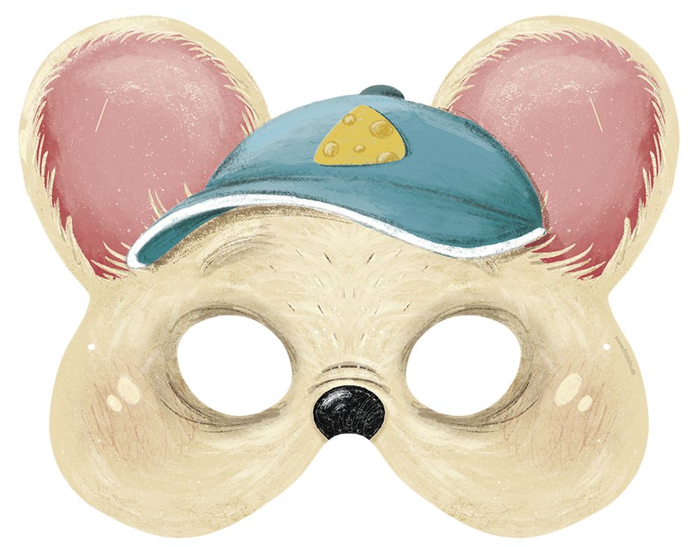 Masker (og skattejagt), Kat og mus, sæt med 5 stk. - 4