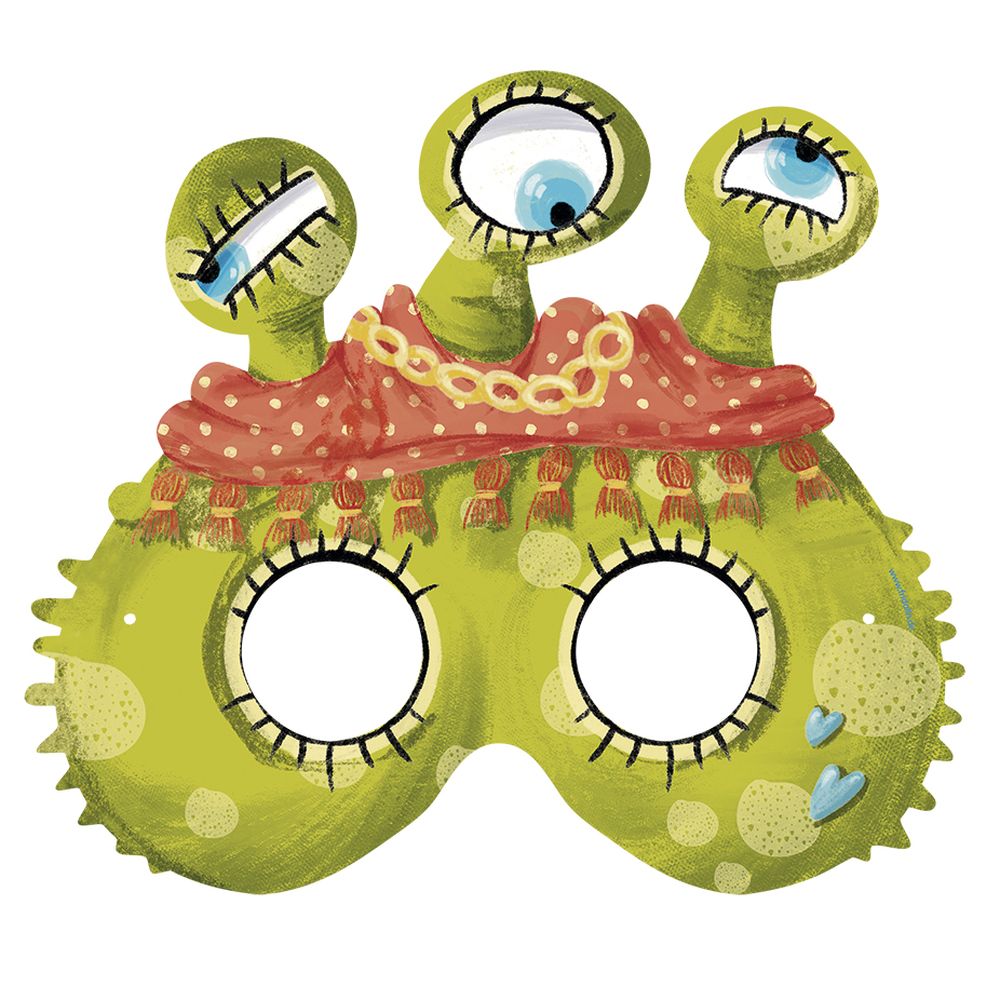 Masker (och skattjakt), Monster, set med 5 st. - 9