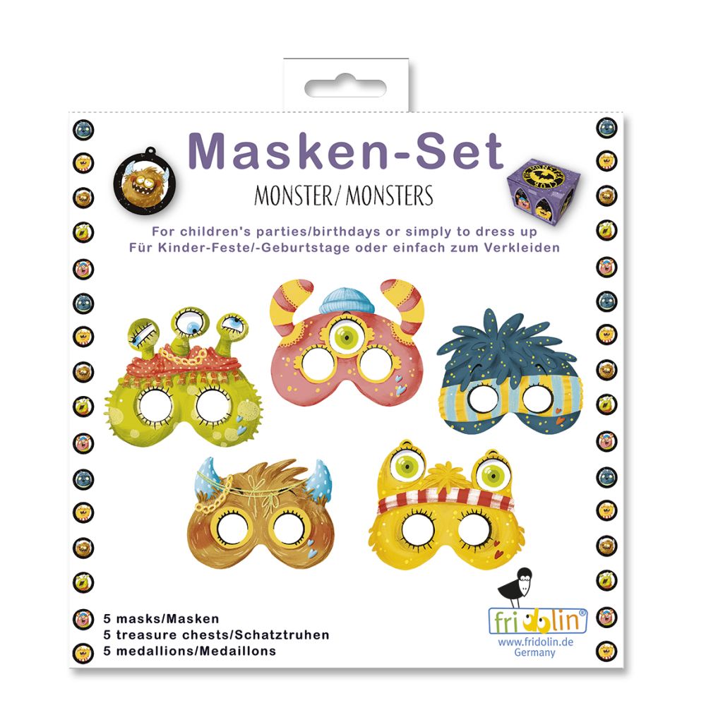 Masker (och skattjakt), Monster, set med 5 st.