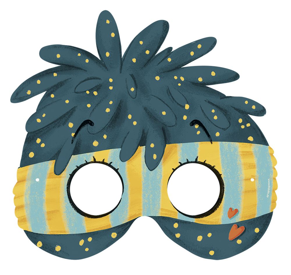 Masker (och skattjakt), Monster, set med 5 st. - 8