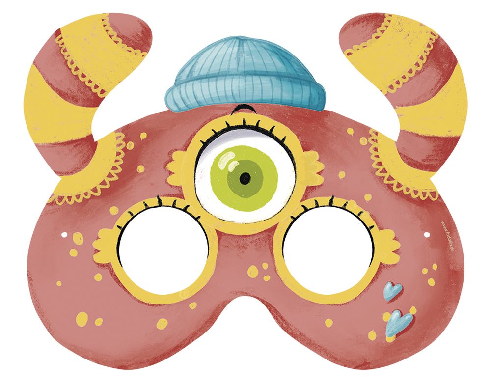 Masker (och skattjakt), Monster, set med 5 st. - 7