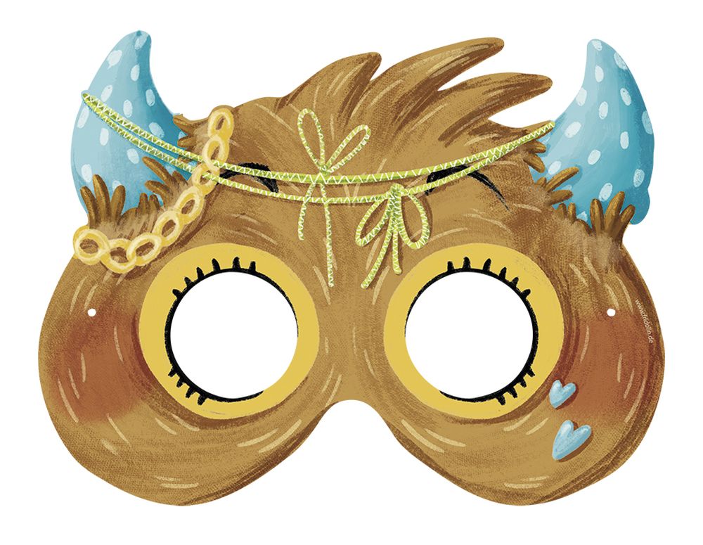 Masker (och skattjakt), Monster, set med 5 st. - 10