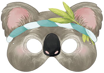 Masker (og skattejagt), Jungledyr, sæt med 5 stk.