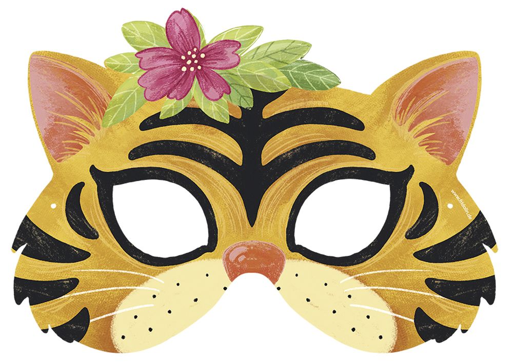Masker (og skattejagt), Jungledyr, sæt med 5 stk. - 6