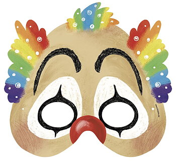 Masker (og skattejagt), Cirkus, sæt med 5 stk.