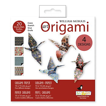 Art Origami, William Morris, Tranor, Svårighetsgrad: Normal