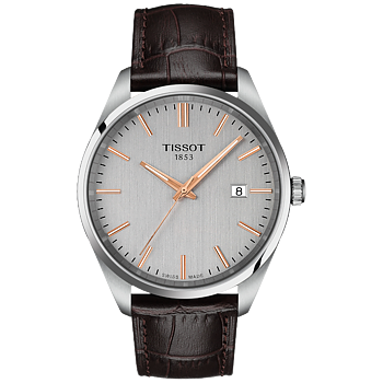 T150.410.16.031.00 Tissot PR 100 40 silver med läderband