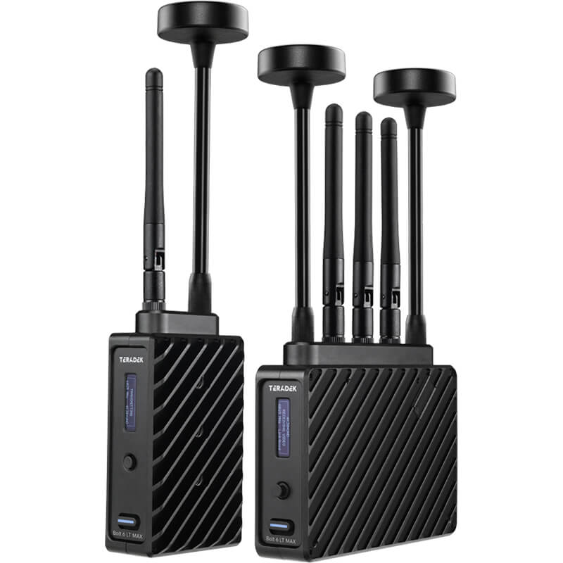 Teradek Bolt 6 LT MAX 3G-SDI/HDMI Wireless RX/TX Deluxe Kit (Gold Mount) – för filmskapare
