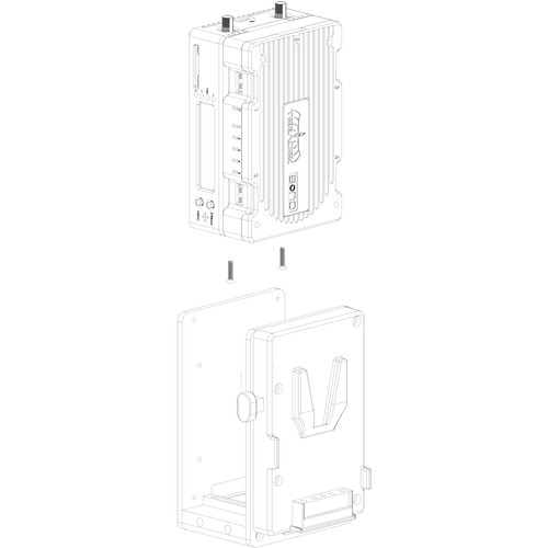 Teradek BOND DUAL V-MOUNT BATT PLATE 14.4V CABLE (11IN/27C - 6