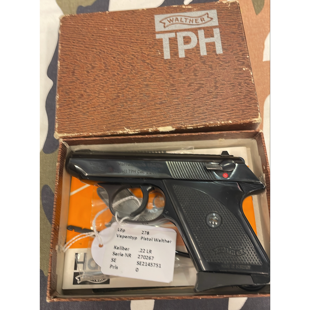 Pistol Walther 22 LR- VMB EJ MOMS