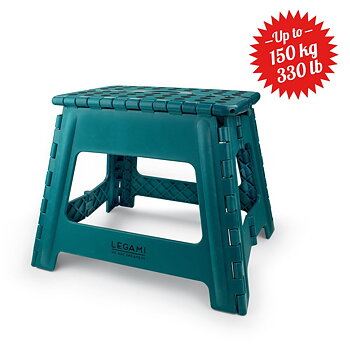 Folding stool, SOS, Petrol blue, hopfällbar pall