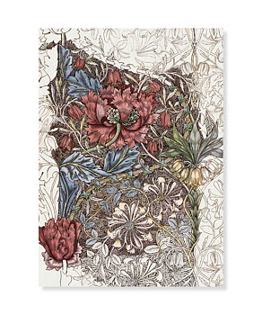 William Morris : Honeysuckle Artwork - Vykort 