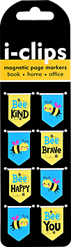 I-clips : Bees - magnetbokmärken