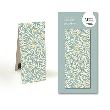 William Morris : Morris Modern Willow Bough - Magnetbokmärke Turkos