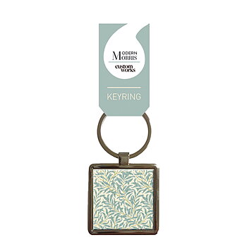 William Morris : Morris Modern Willow Bough - Nyckelring i metall Turkos