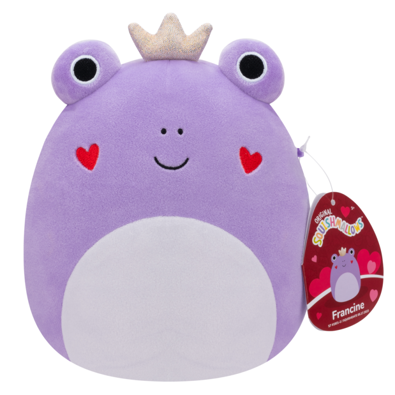 Squishmallows 19cm Heart Francine Frog