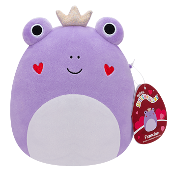 Squishmallows 19cm Heart Francine Frog