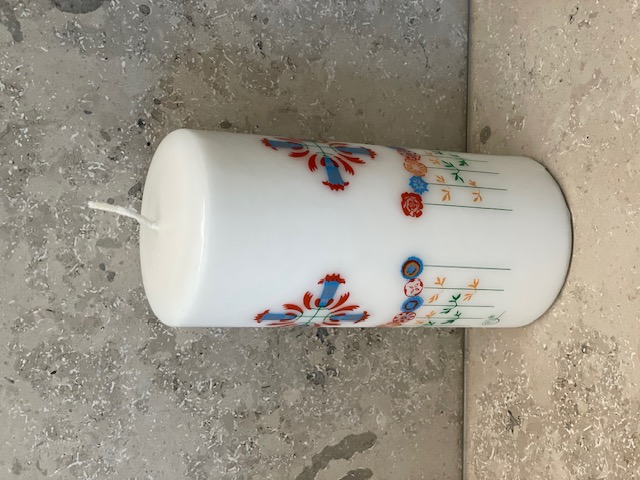Blockljus CARL LARSSON  7x15cm BLOMSTERRANKA - 3