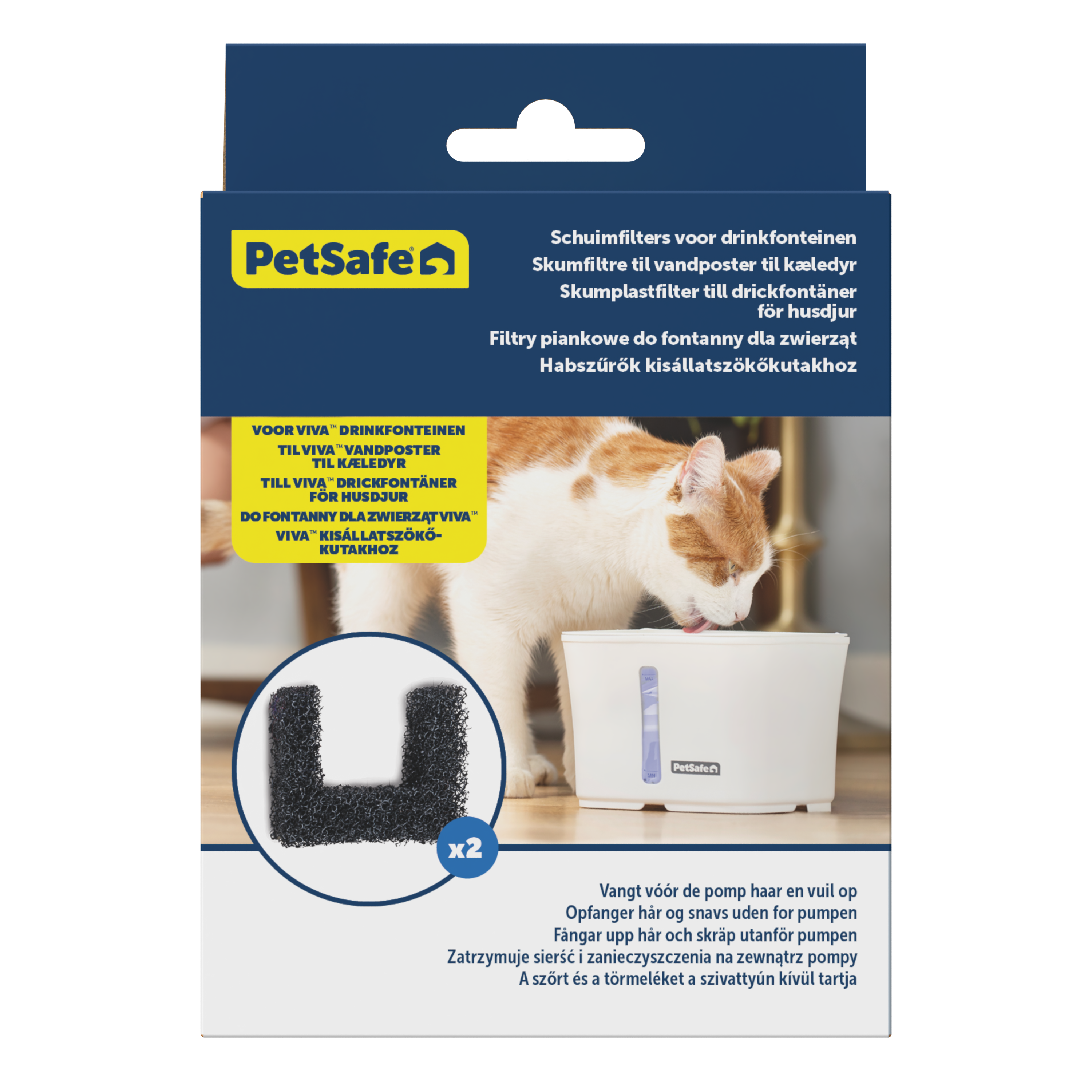 PetSafe Skumfilter Vattenfontän Viva Pet