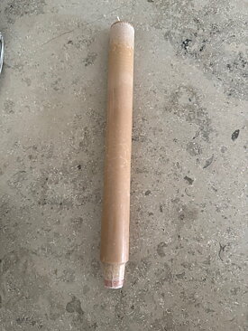 BEIGE  Slottsljus 100% stearin SVANEN 3X30cm