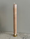 BEIGE  Slottsljus 100% stearin SVANEN 3X30cm