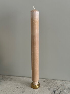 BEIGE  Slottsljus 100% stearin SVANEN 3X30cm