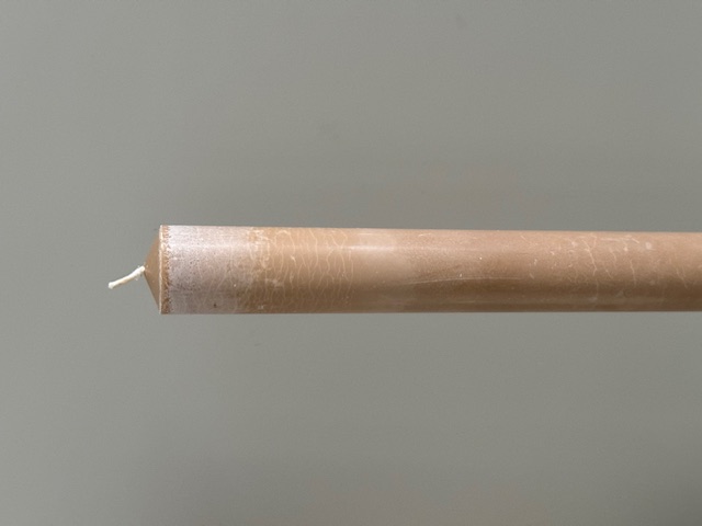 BEIGE  Slottsljus 100% stearin SVANEN 3X30cm - 2
