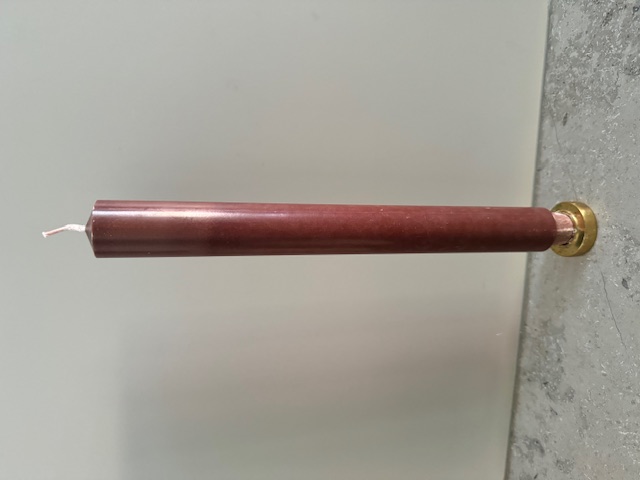 CHOKLAD  Slottsljus 100% stearin SVANEN 3X30cm - 3