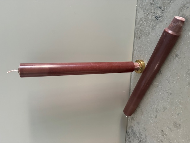 CHOKLAD  Slottsljus 100% stearin SVANEN 3X30cm