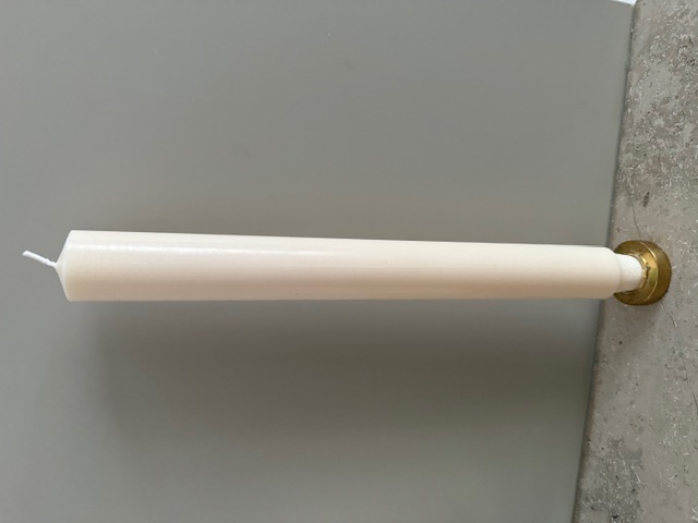 ELFENBEN  Slottsljus 100% stearin SVANEN 3X30cm