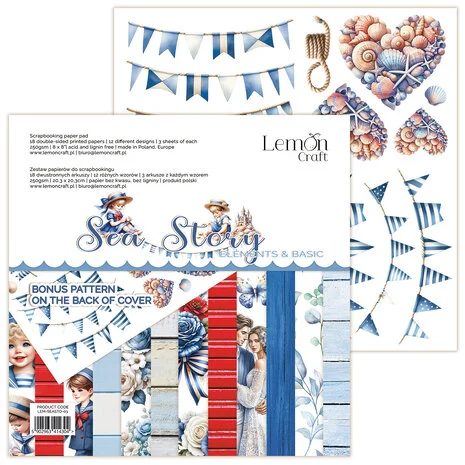 Sea Story Elements & Basic 8x8 Inch Paper Pad