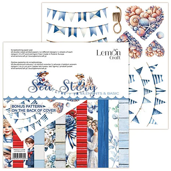 Sea Story Elements & Basic 8x8 Inch Paper Pad