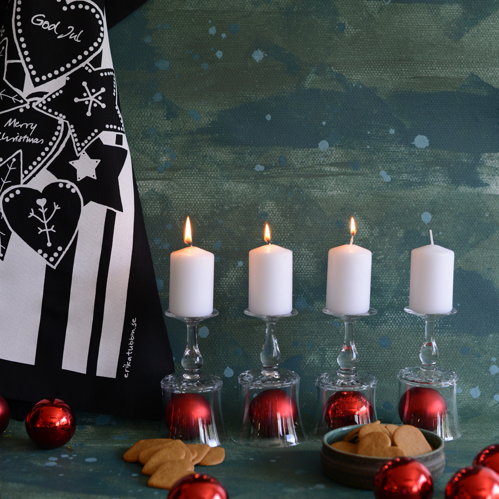 tea towel FIKA GINGERBREAD black/white 50x70 cm - 4