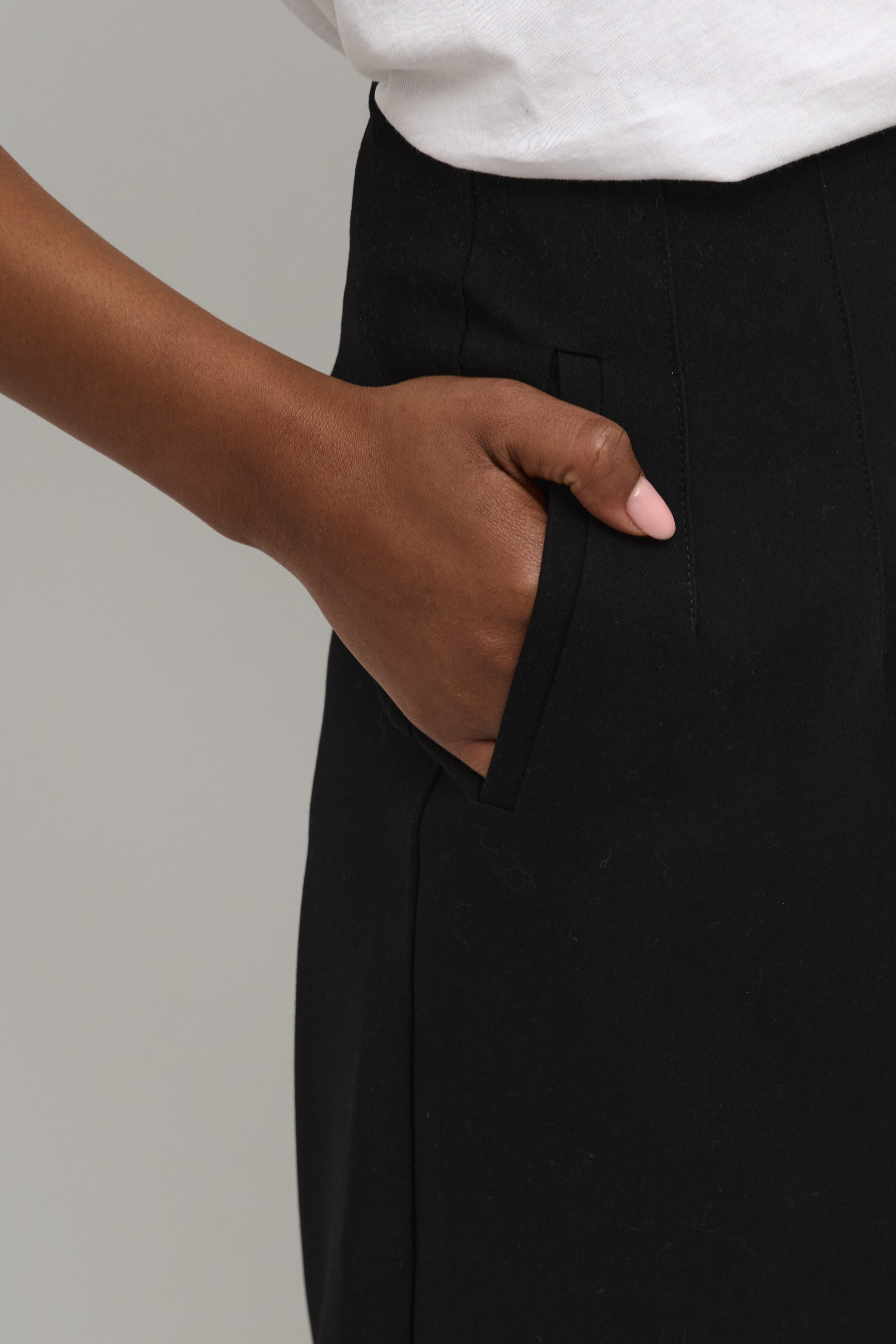 KAhella Skirt  Black Deep  Lång svart kjol