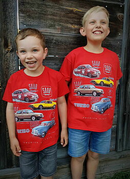 T-shirt Classic SAAB röd