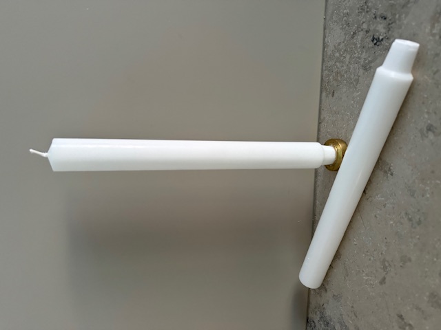 VIT  Slottsljus 100% stearin SVANEN 3X30cm
