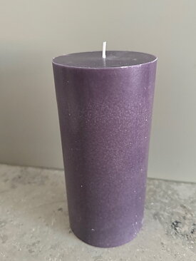 BLUEBERRY Pillars SWAN-label 100% stearin 9,6x20cm